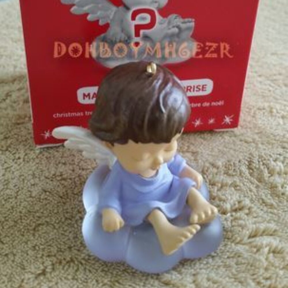 Hallmark 2016 Mary's Angels Surprise Purple Christmas Ornament